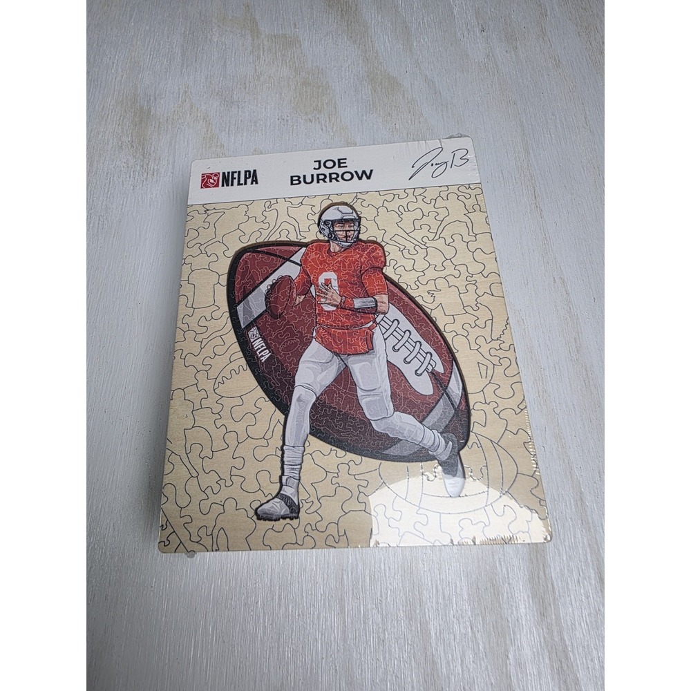 NFLPA Joe Burrow Wooden Puzzle Size S 150 Pcs 8.3x 11.8 Inches-New-US Seller
